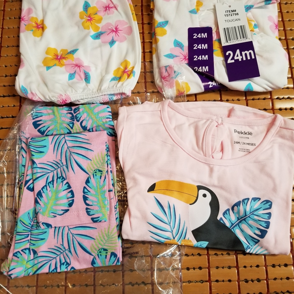 Peckkle 4 piece playwear set shorts dress pants clothes - Picture 6 of 6